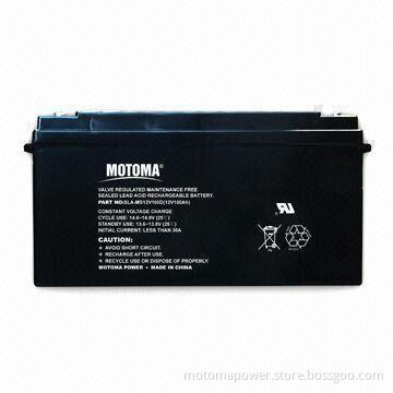 12V 100Ah Deep Cycle Solar Battery with High Rate Power and Low Self-discharge Performance